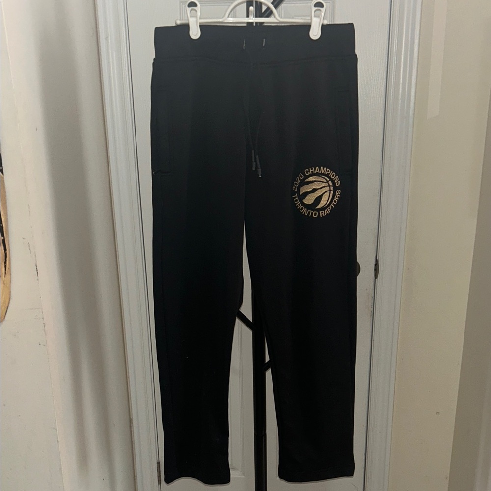 OVO Black Joggers with Gold Emblem